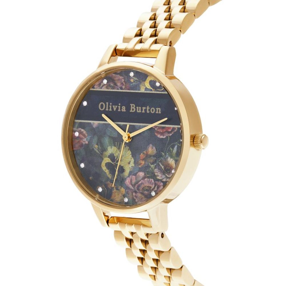 Olivia Burton Gold Stainless Steel Watch LUNESCAPE