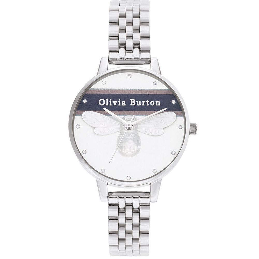 Olivia Burton Silver Stainless Steel Watch LUNESCAPE