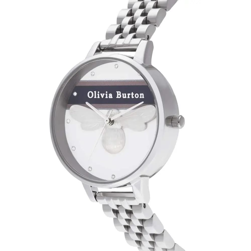 Olivia Burton Silver Stainless Steel Watch LUNESCAPE