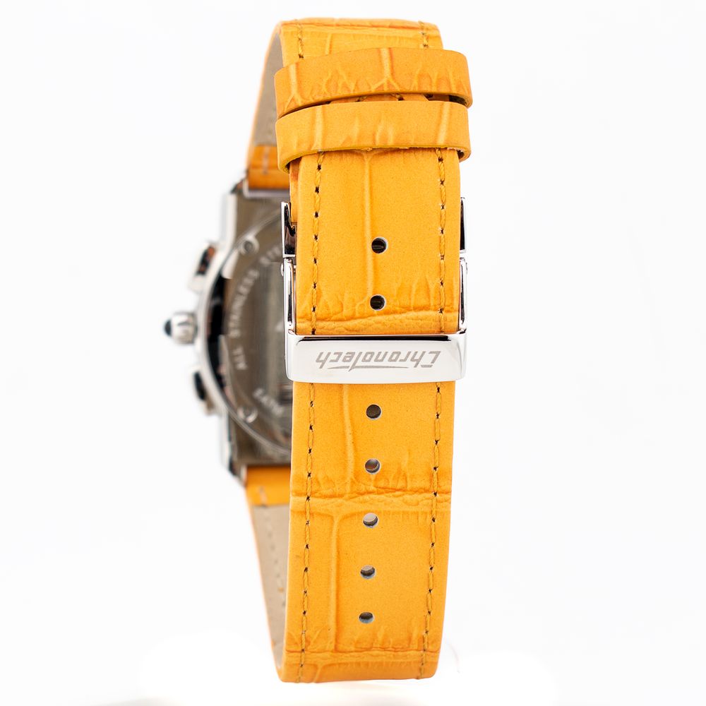Chronotech Orange Leather Watch LUNESCAPE