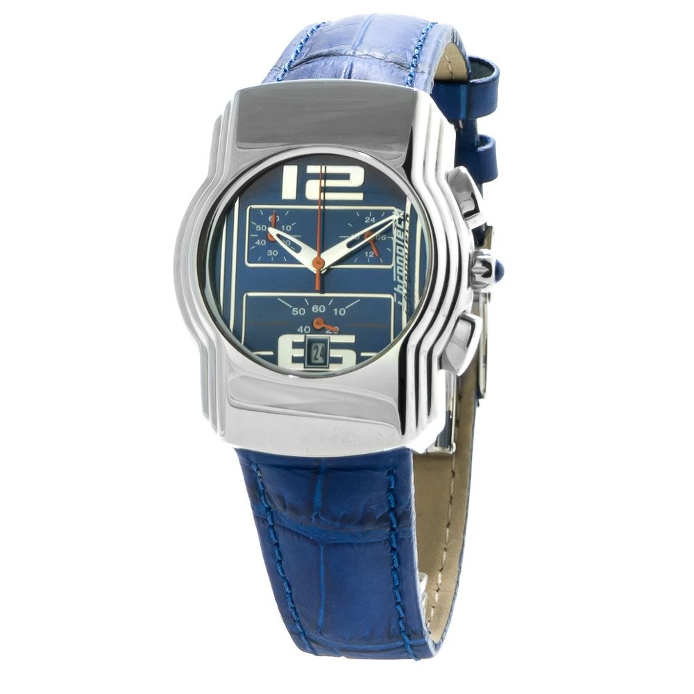 Chronotech Blue Leather Watch LUNESCAPE
