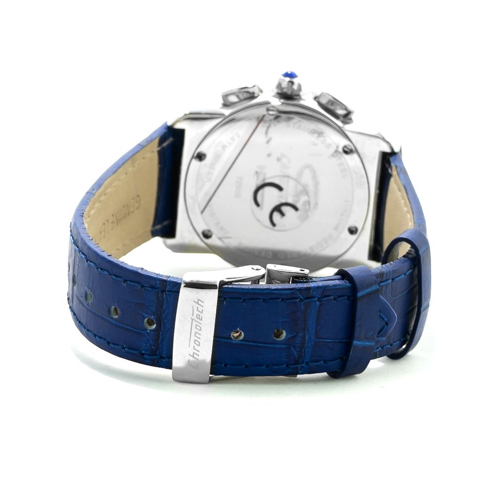 Chronotech Blue Leather Watch LUNESCAPE