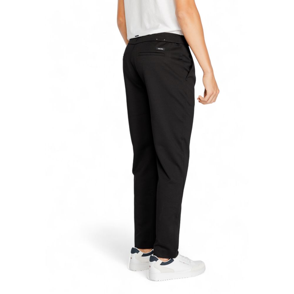Calvin Klein Black Recycled Polyester Pant LUNESCAPE