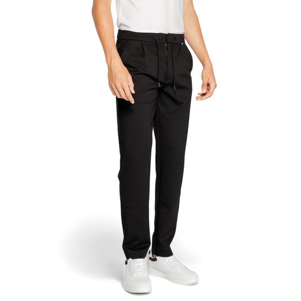 Calvin Klein Black Recycled Polyester Pant LUNESCAPE
