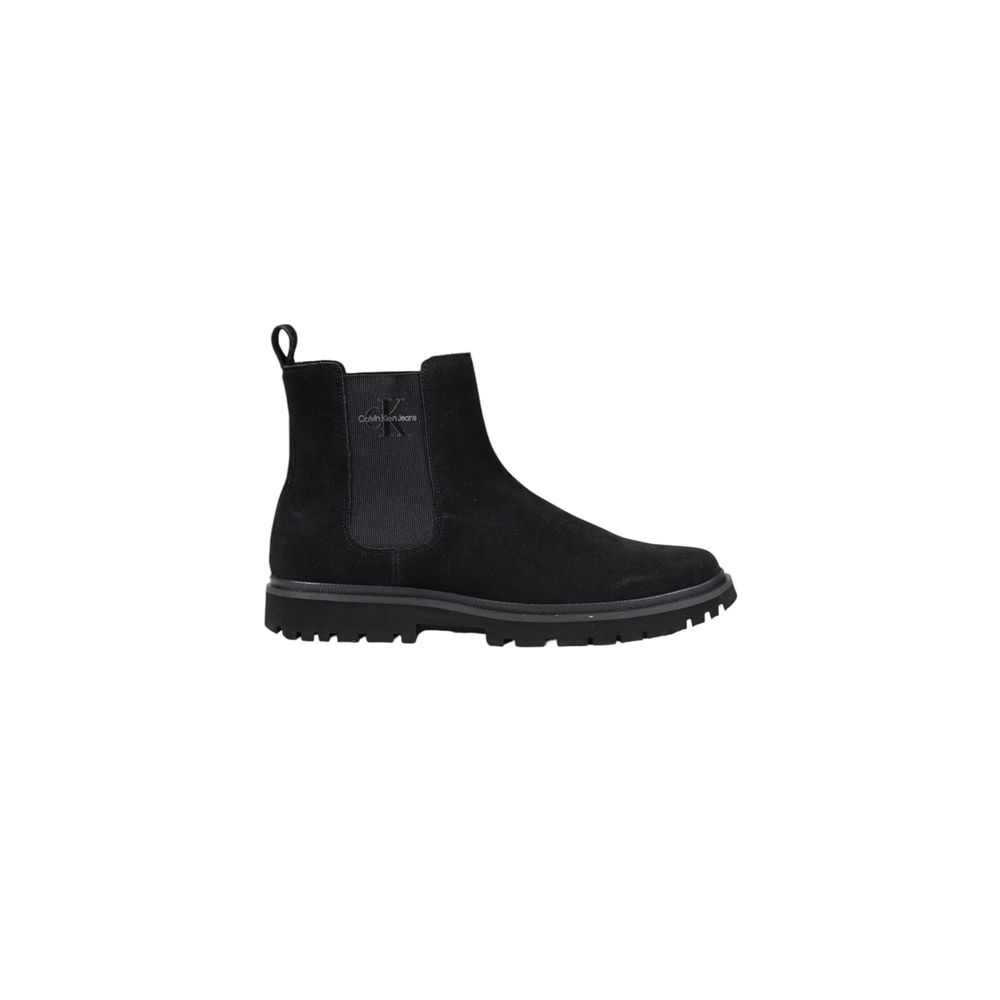Calvin Klein Jeans Black Suede Leather Boot LUNESCAPE