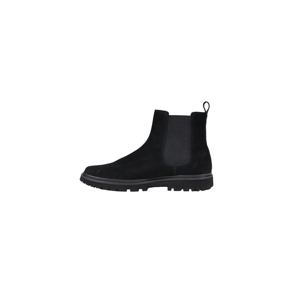 Calvin Klein Jeans Black Suede Leather Boot LUNESCAPE