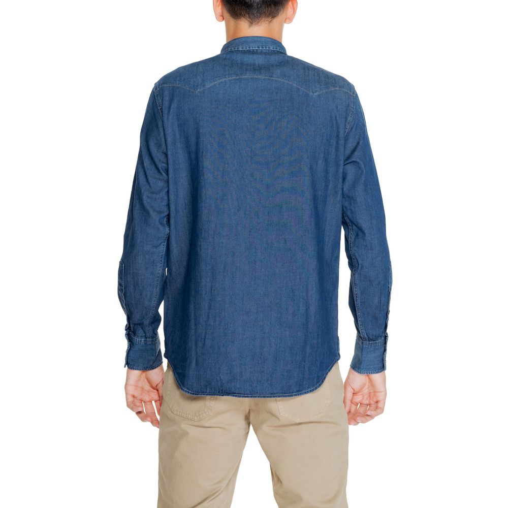 Replay Blue Cotton Shirt LUNESCAPE