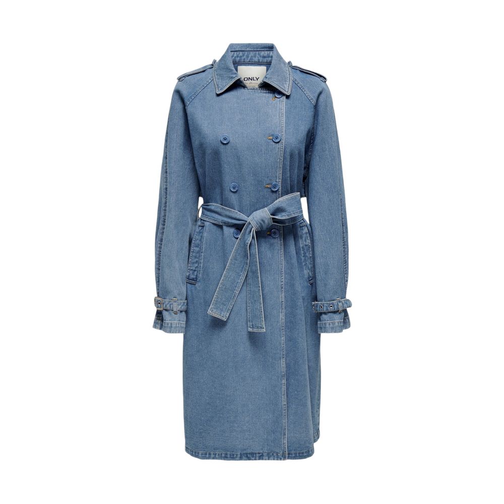 Only Blue Cotton Trench Coat LUNESCAPE