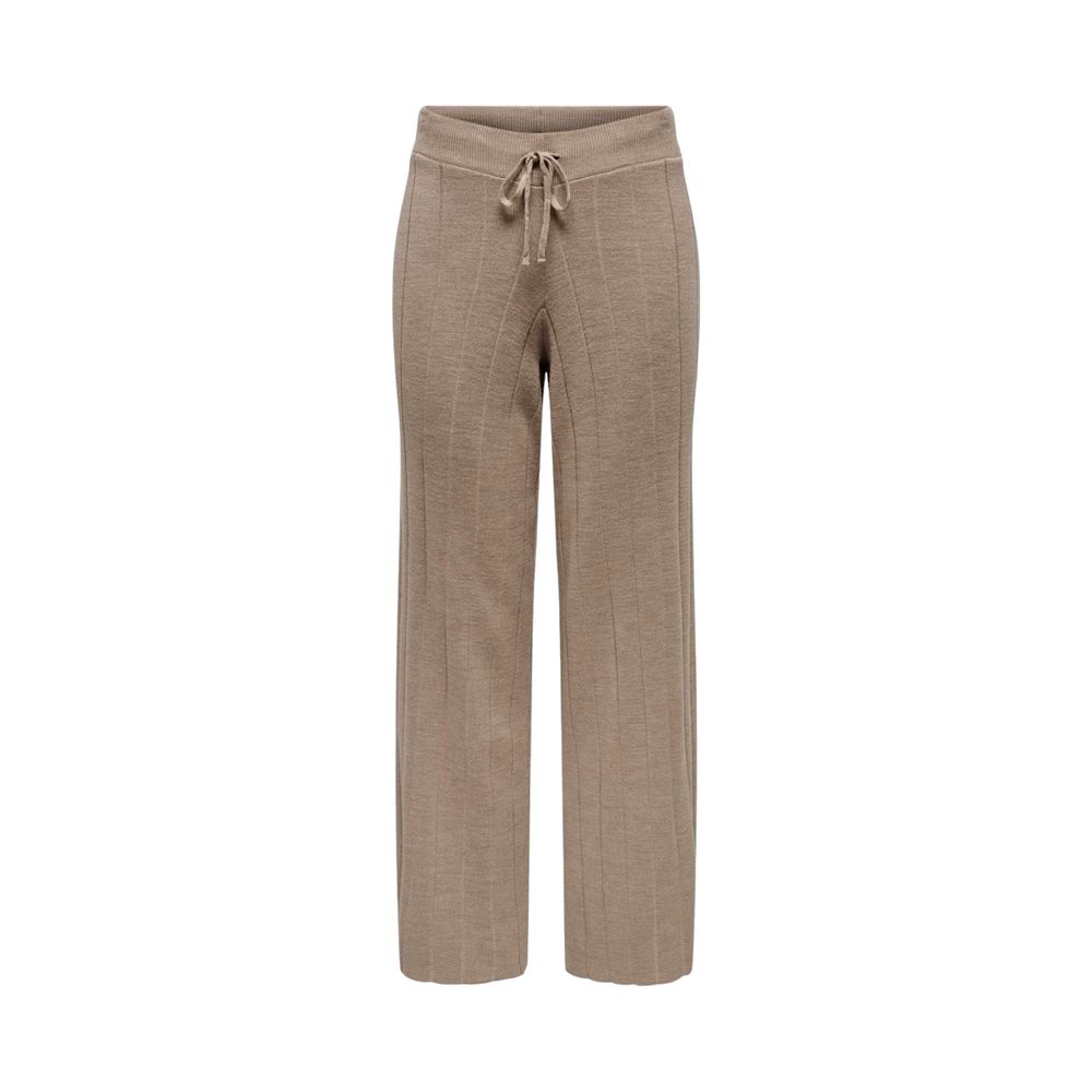 Only Beige Marabou Pant LUNESCAPE
