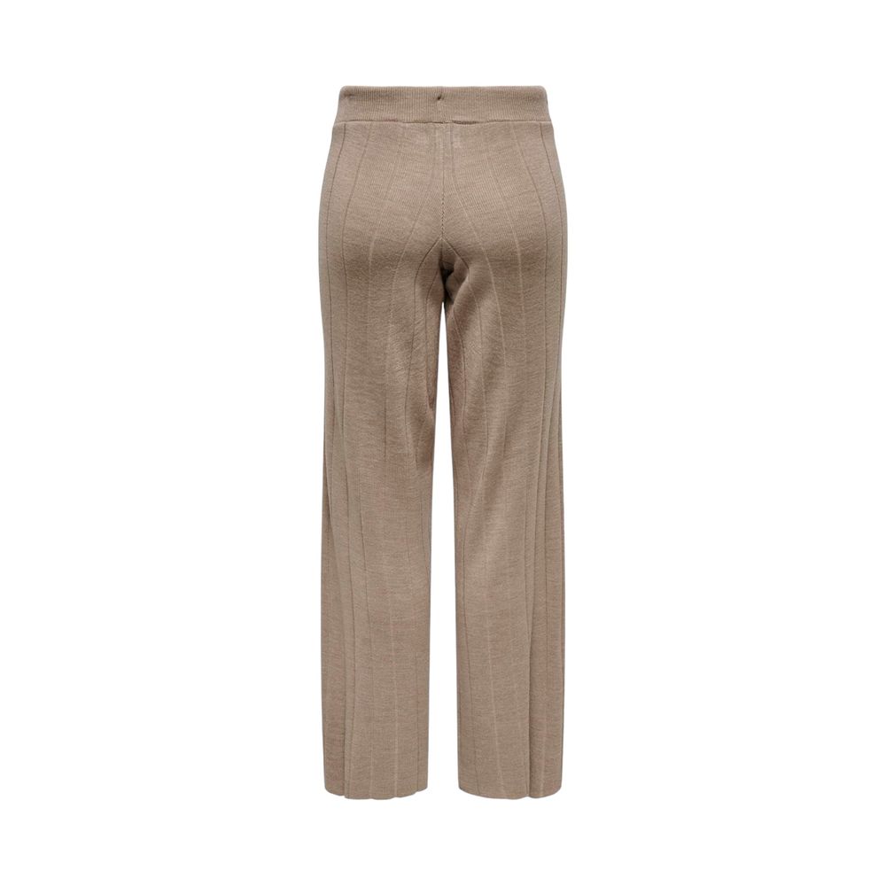 Only Beige Marabou Pant LUNESCAPE