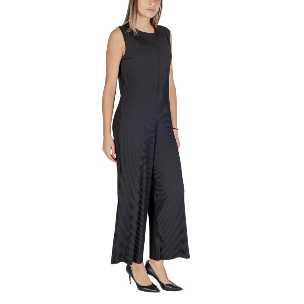 Sandro Ferrone Black Polyester Romper