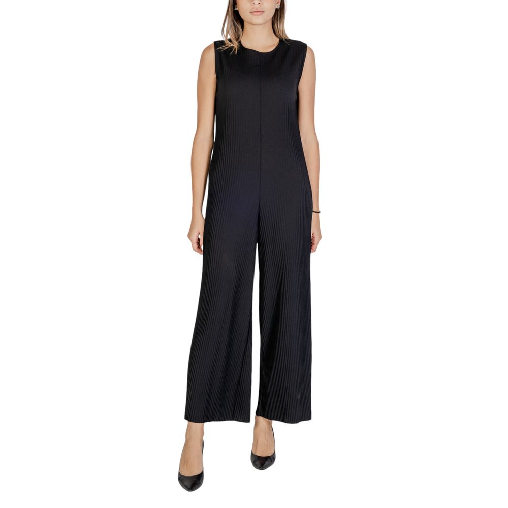 Sandro Ferrone Black Polyester Romper