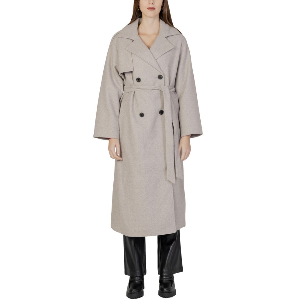 Only Beige Polyester Coat LUNESCAPE