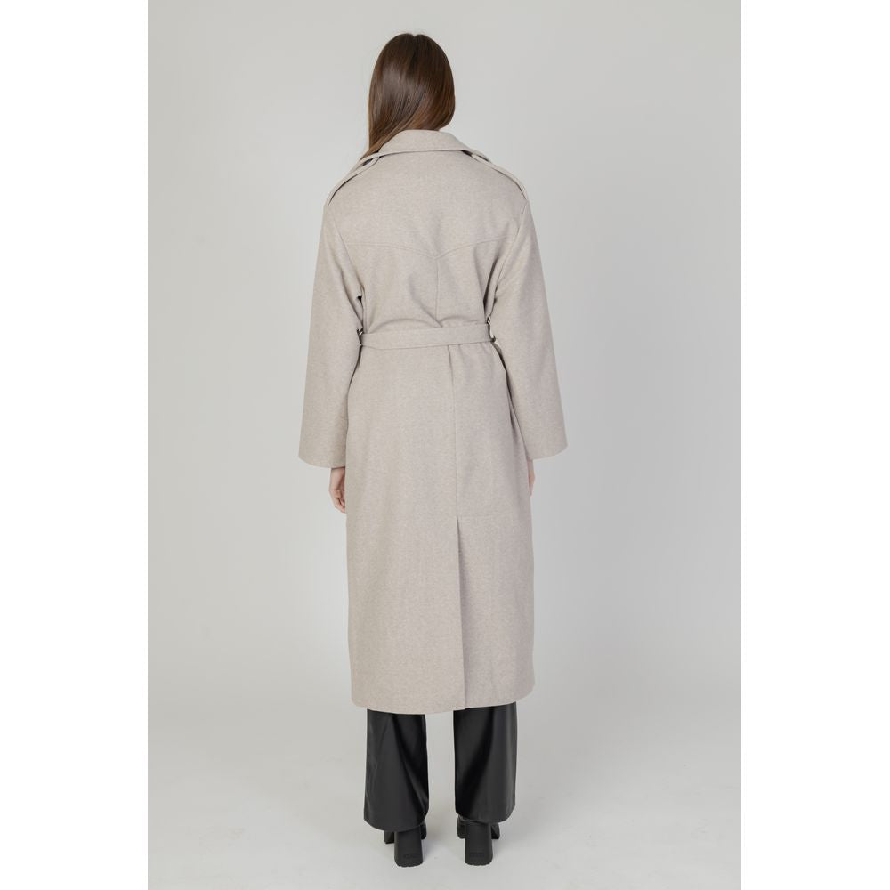 Only Beige Polyester Coat LUNESCAPE