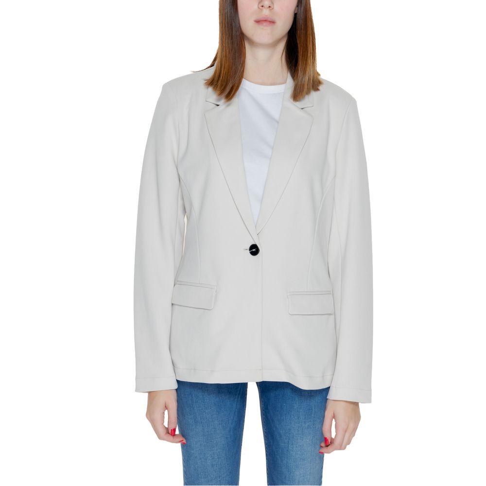 Only Beige Polyester Blazer LUNESCAPE