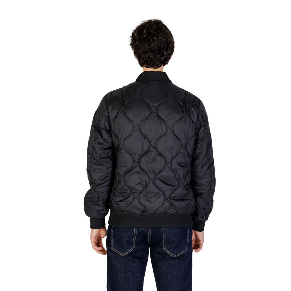 Gianni Lupo Black Polyamide Jackets & Coat LUNESCAPE