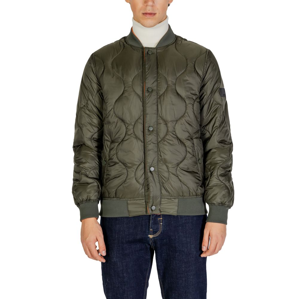 Gianni Lupo Green Polyamide Jackets & Coat LUNESCAPE