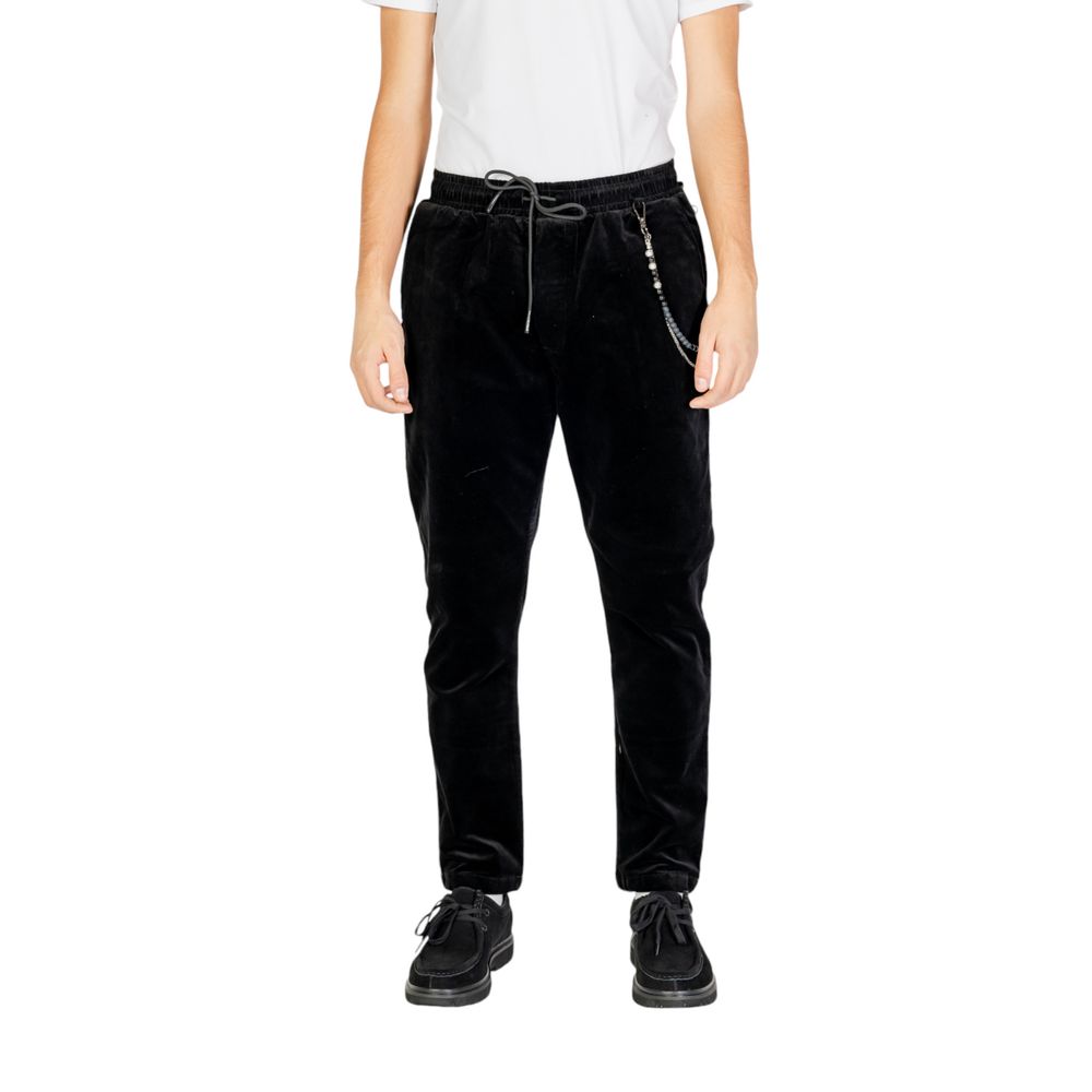 Gianni Lupo Black Cotton Pant LUNESCAPE