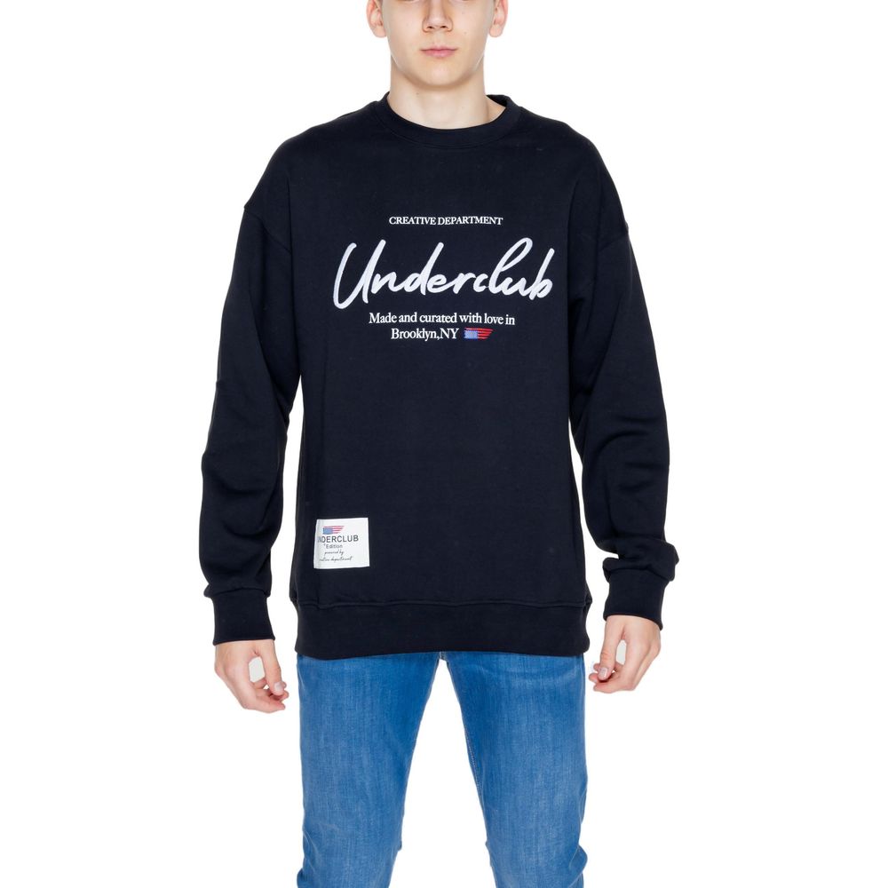 Underclub Black Cotton Sweatshirt LUNESCAPE