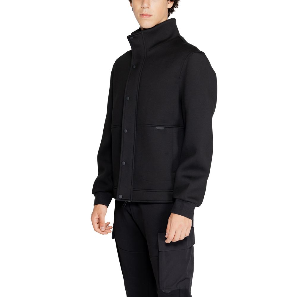 Antony Morato Black Polyester Jackets & Coat LUNESCAPE