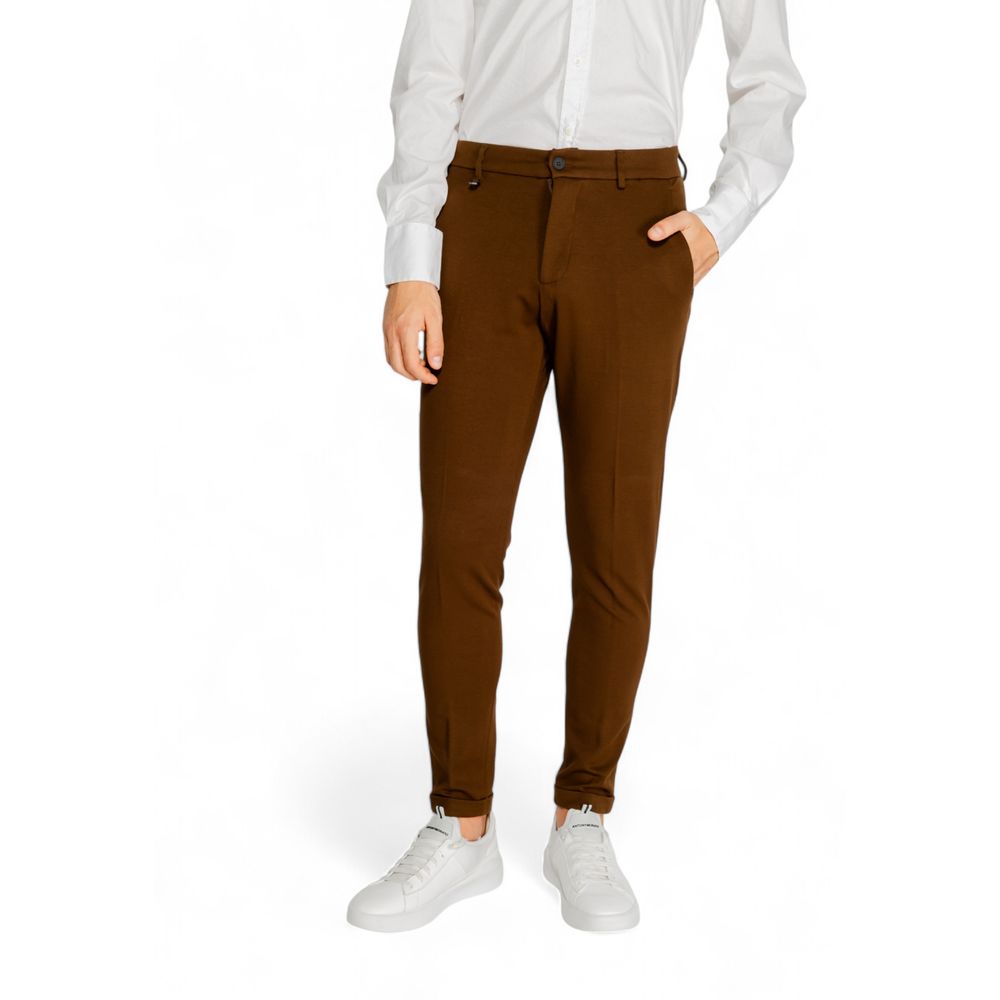 Antony Morato Brown Viscose Pant LUNESCAPE