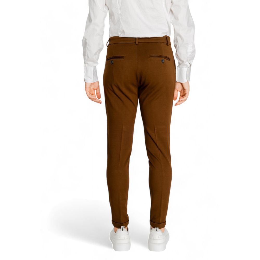 Antony Morato Brown Viscose Pant LUNESCAPE