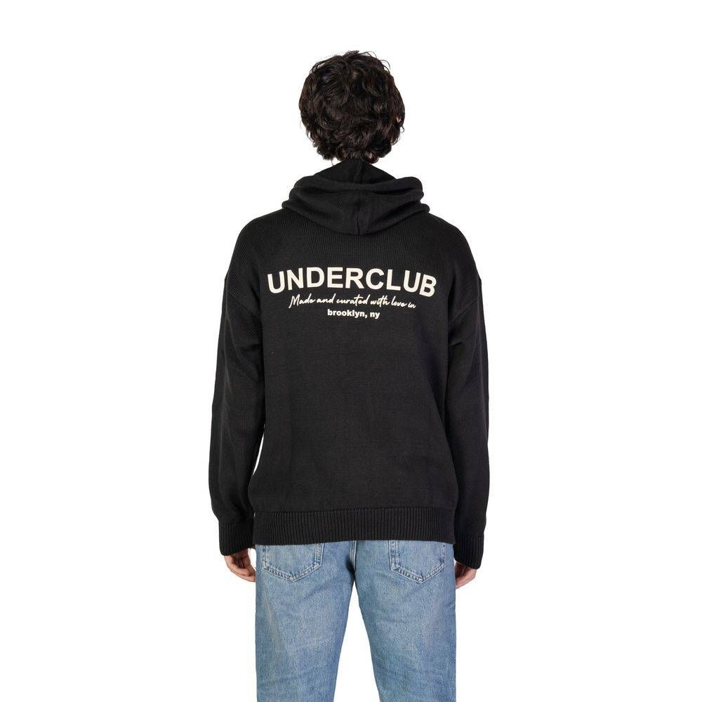 Underclub Black Cotton Sweater LUNESCAPE