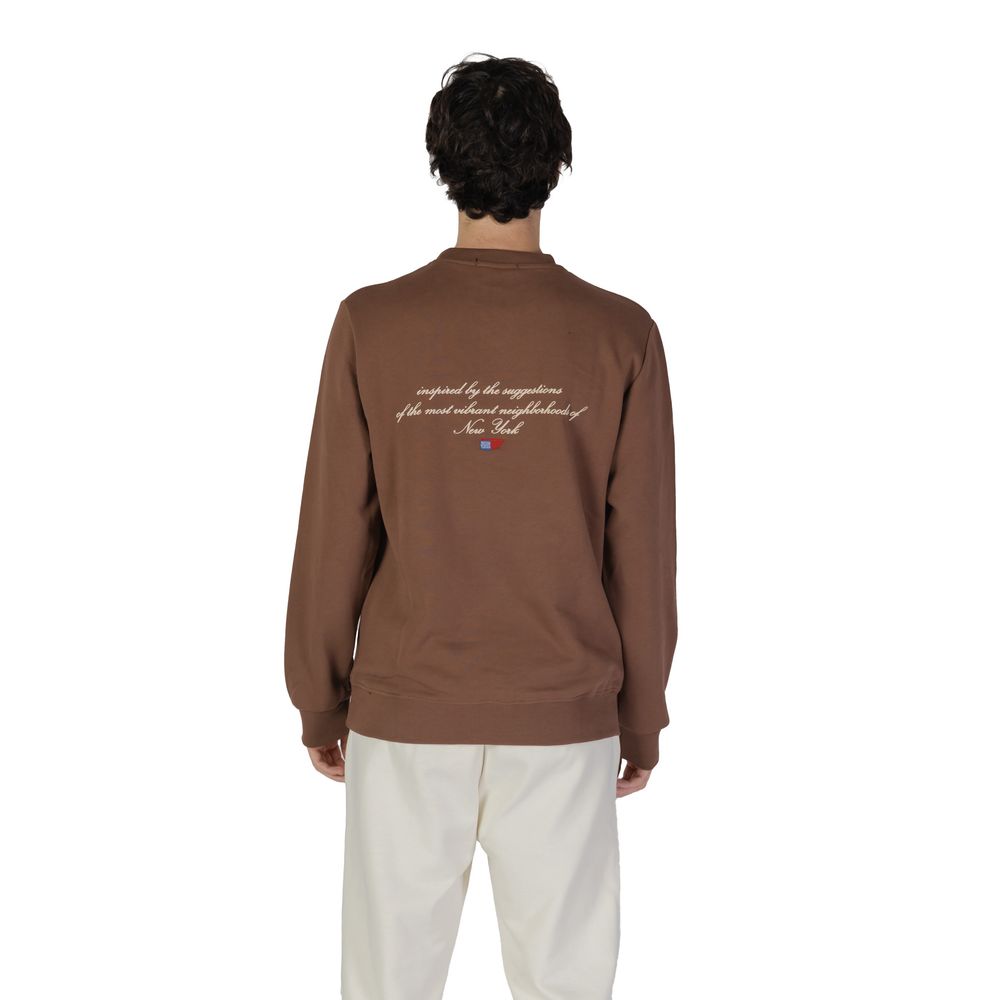 Underclub Brown Cotton Sweatshirt LUNESCAPE