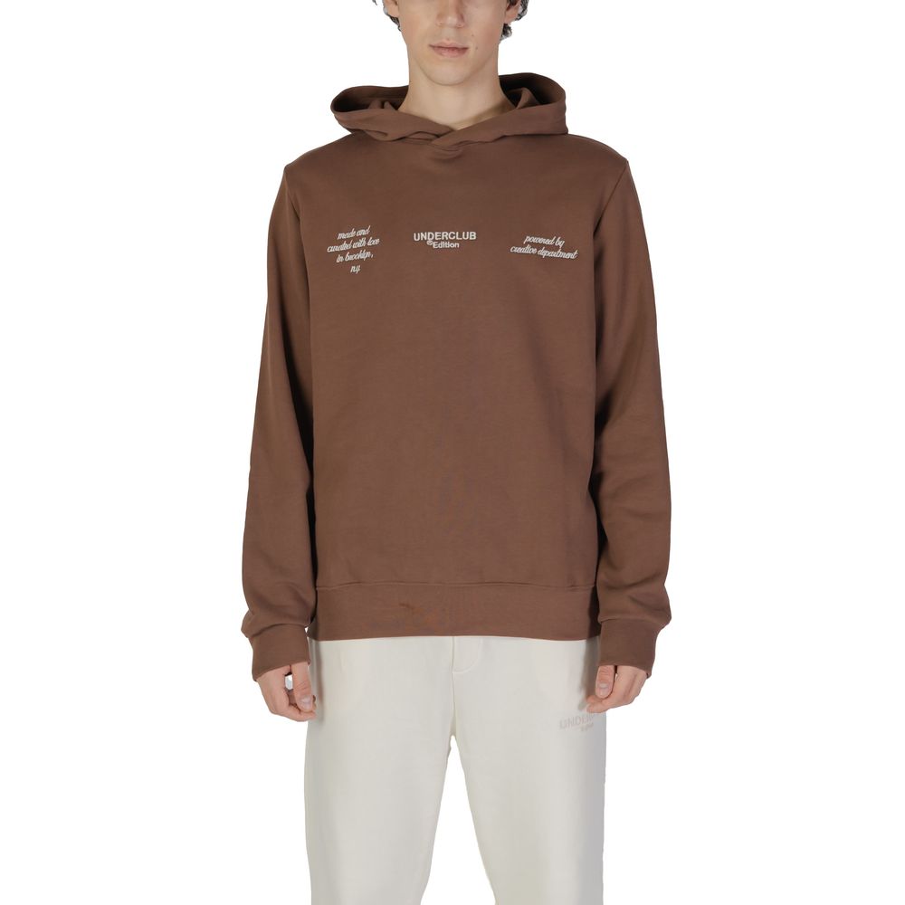 Underclub Brown Cotton Hoody LUNESCAPE