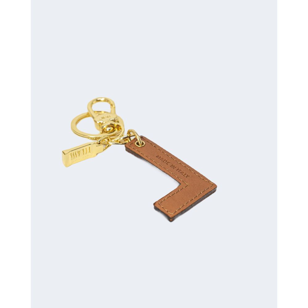 Alviero Martini Prima Classe Beige Leather Keychain LUNESCAPE
