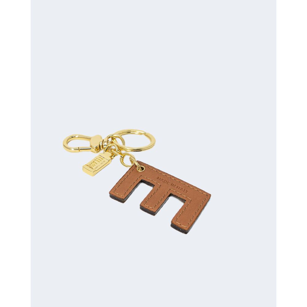 Alviero Martini Prima Classe Beige Leather Keychain LUNESCAPE
