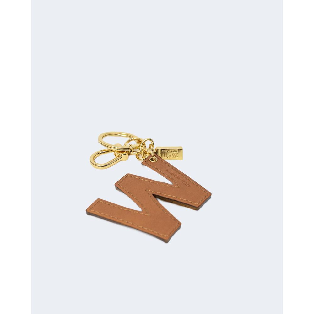 Alviero Martini Prima Classe Beige Leather Keychain LUNESCAPE