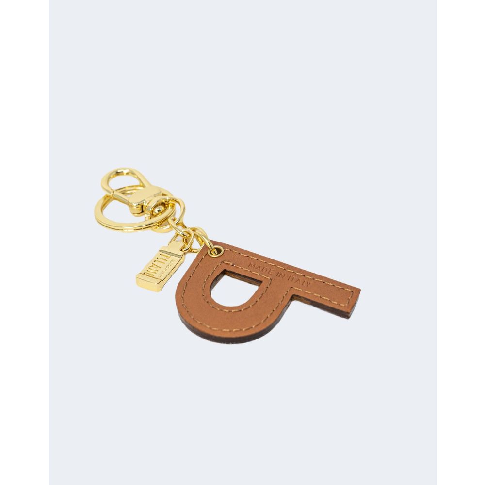 Alviero Martini Prima Classe Beige Leather Keychain LUNESCAPE
