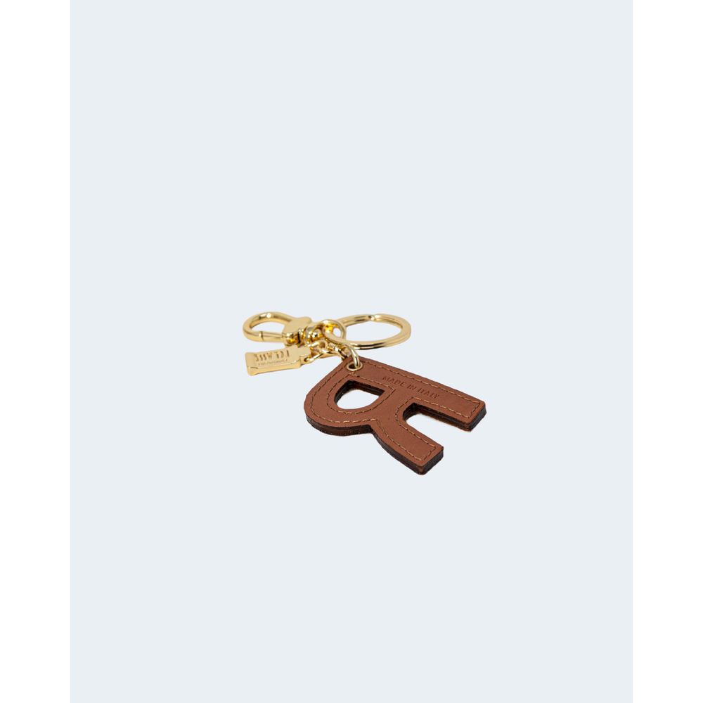 Alviero Martini Prima Classe Beige Leather Keychain LUNESCAPE