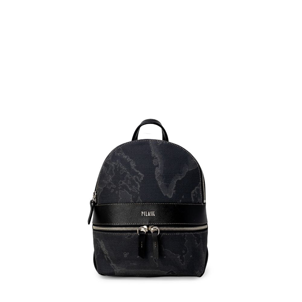 Alviero Martini Prima Classe Black Leather Backpack LUNESCAPE