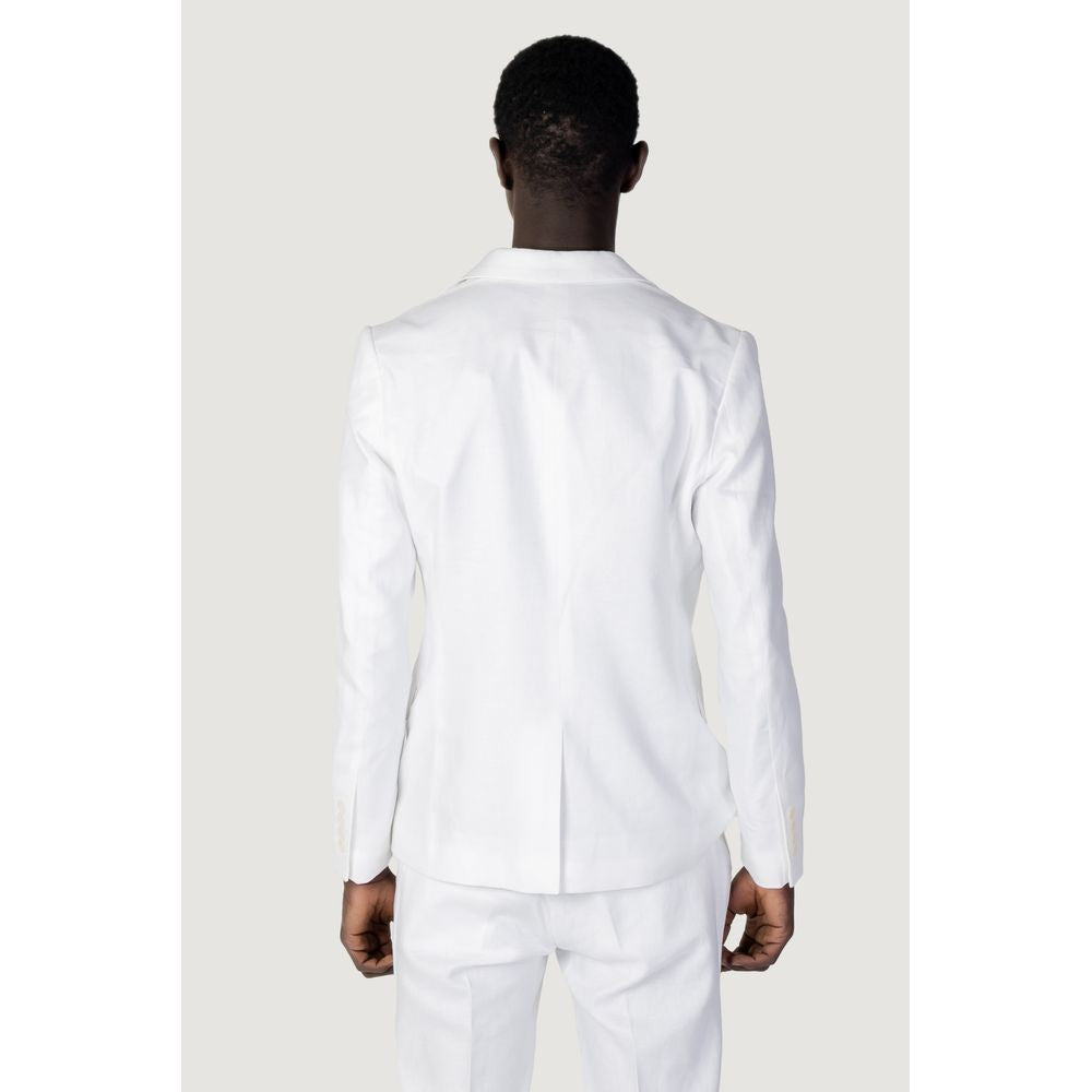 Antony Morato White Linen Blazer LUNESCAPE