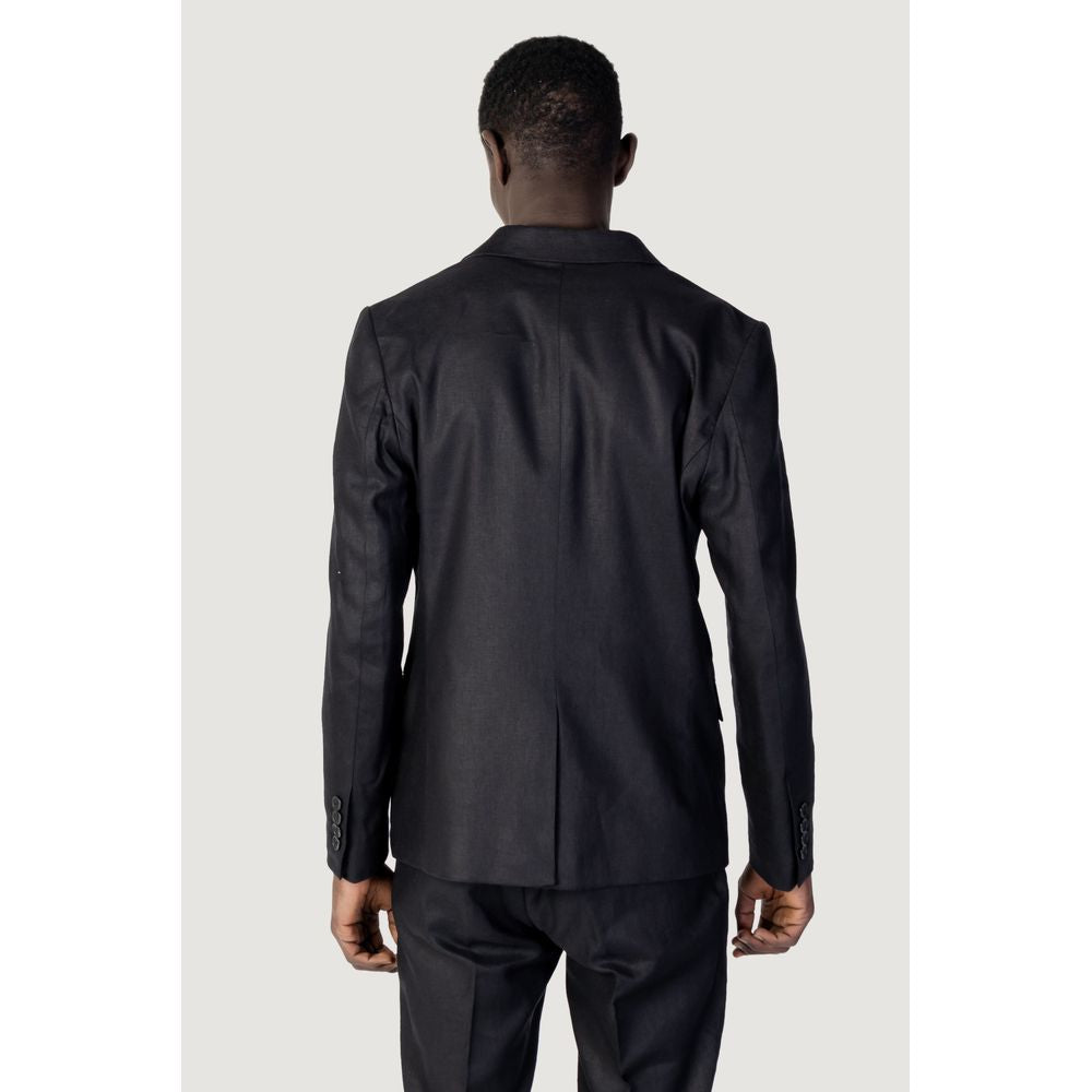 Antony Morato Black Linen Blazer LUNESCAPE