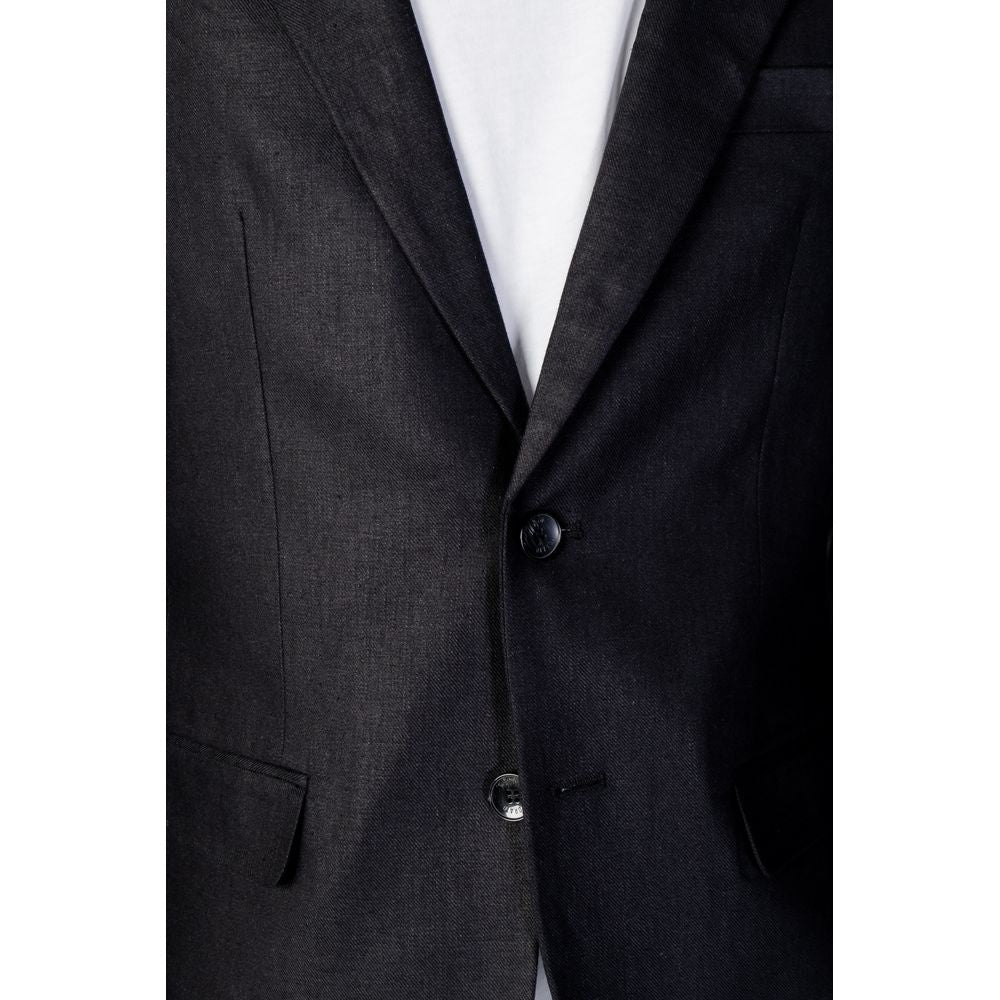 Antony Morato Black Linen Blazer LUNESCAPE