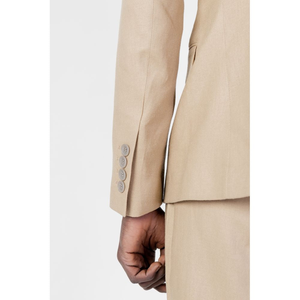 Antony Morato Beige Linen Blazer LUNESCAPE