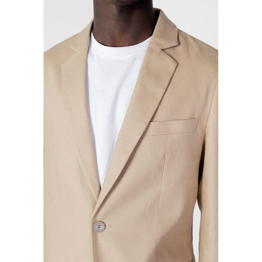 Antony Morato Beige Linen Blazer LUNESCAPE