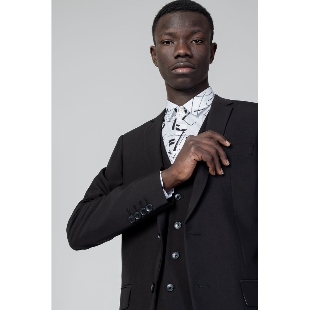 Antony Morato Black Polyester Blazer LUNESCAPE