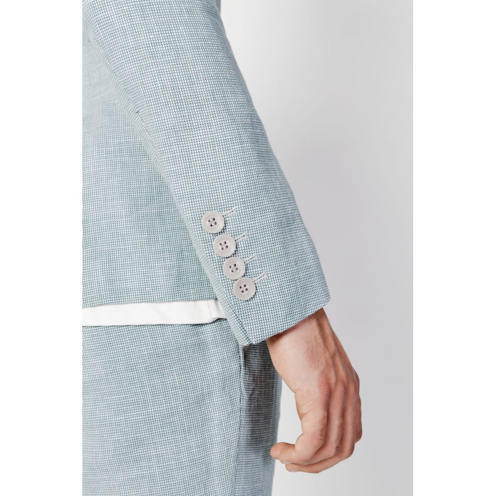 Antony Morato Green Linen Blazer LUNESCAPE