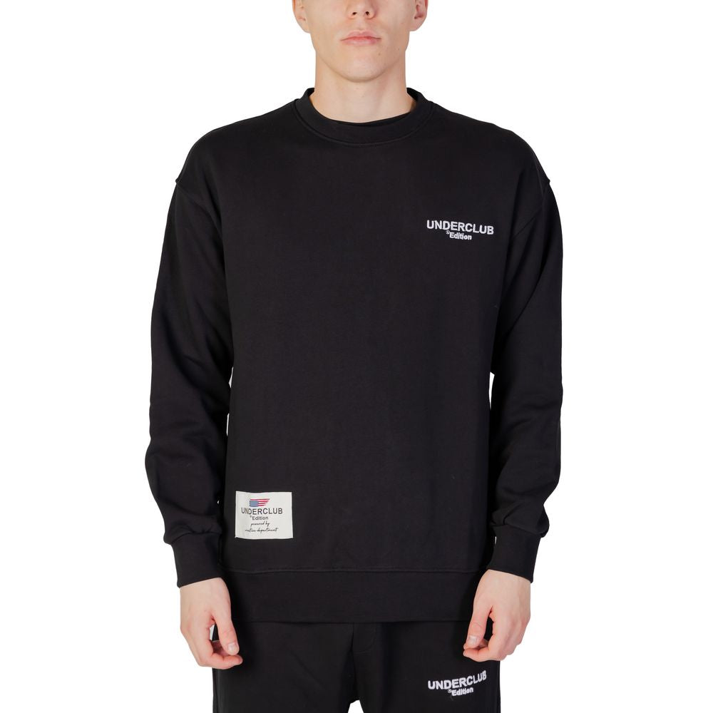 Underclub Black Cotton Sweatshirt LUNESCAPE