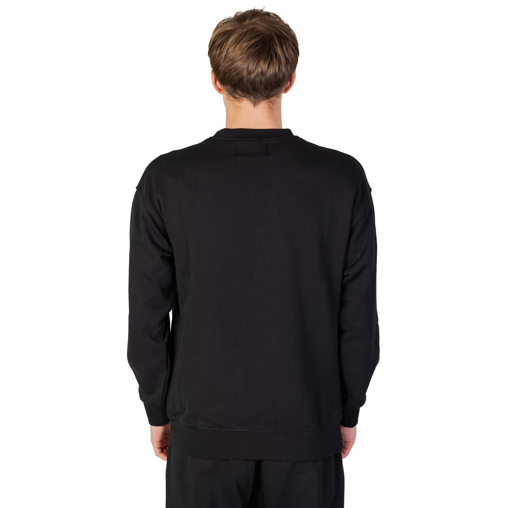 Underclub Black Cotton Sweatshirt LUNESCAPE