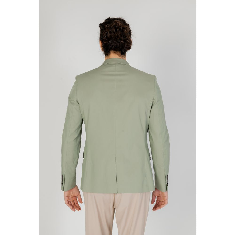 Antony Morato Green Cotton Blazer LUNESCAPE