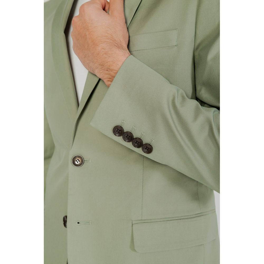 Antony Morato Green Cotton Blazer LUNESCAPE