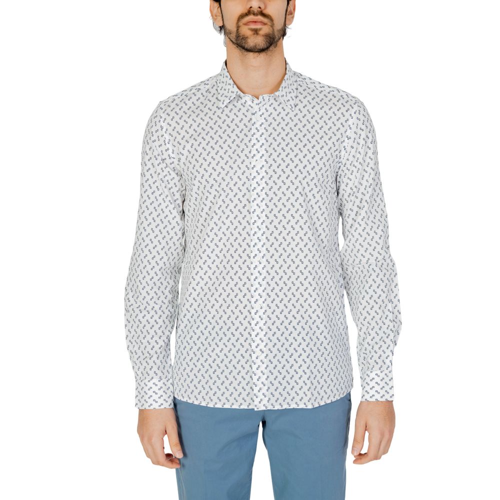 Antony Morato White Viscose Shirt LUNESCAPE