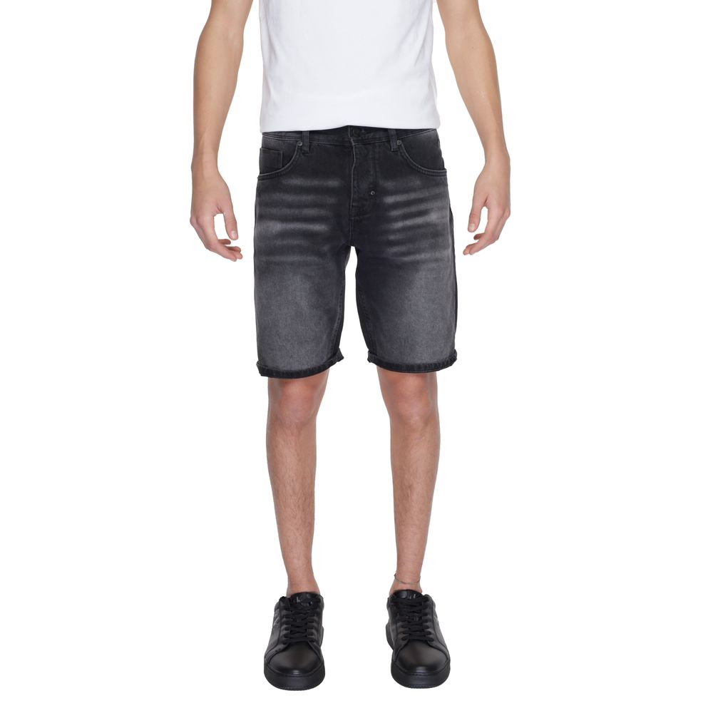 Antony Morato Black Cotton Bermuda LUNESCAPE