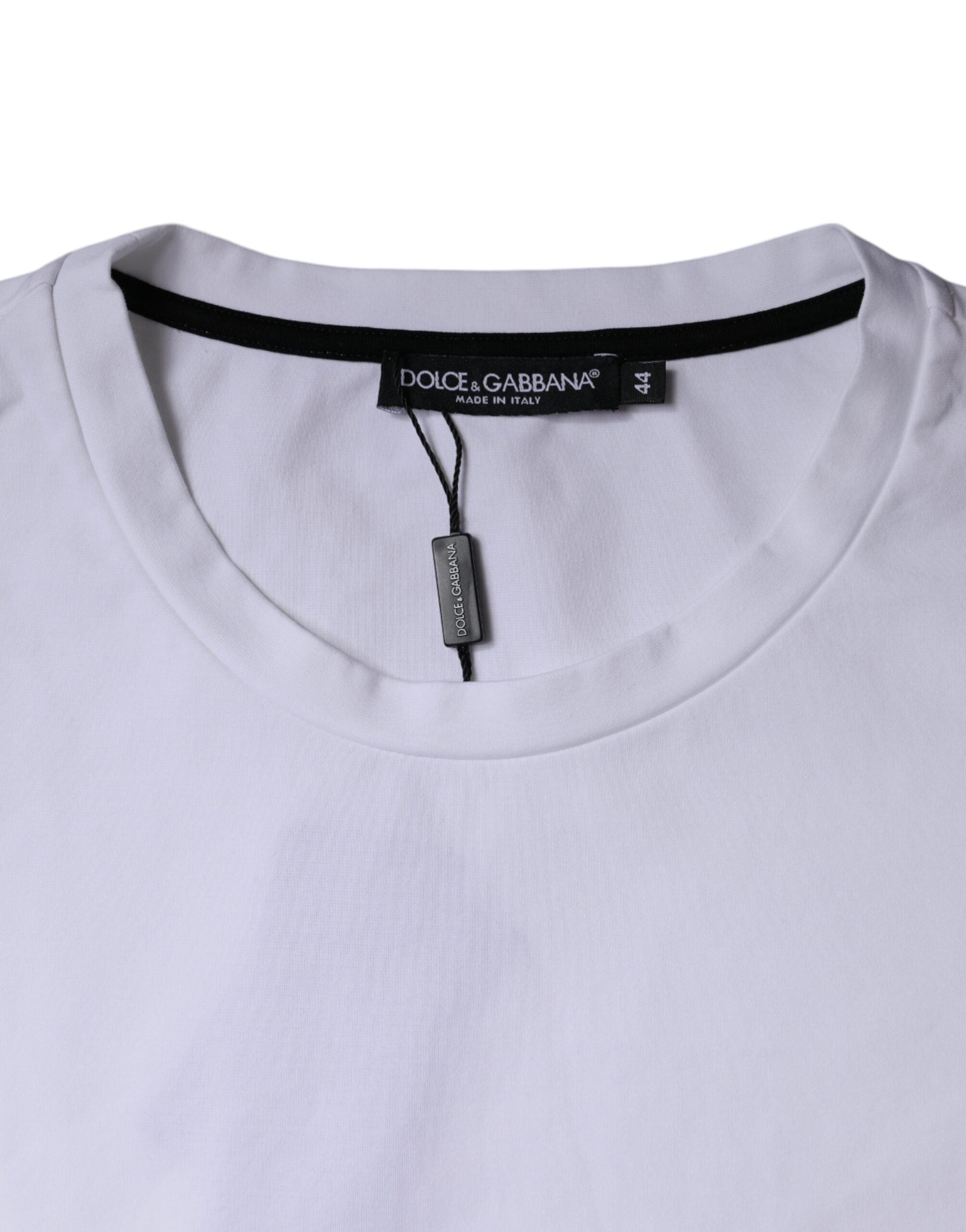 Dolce & Gabbana White Red Lips Print Cotton T-shirt LUNESCAPE
