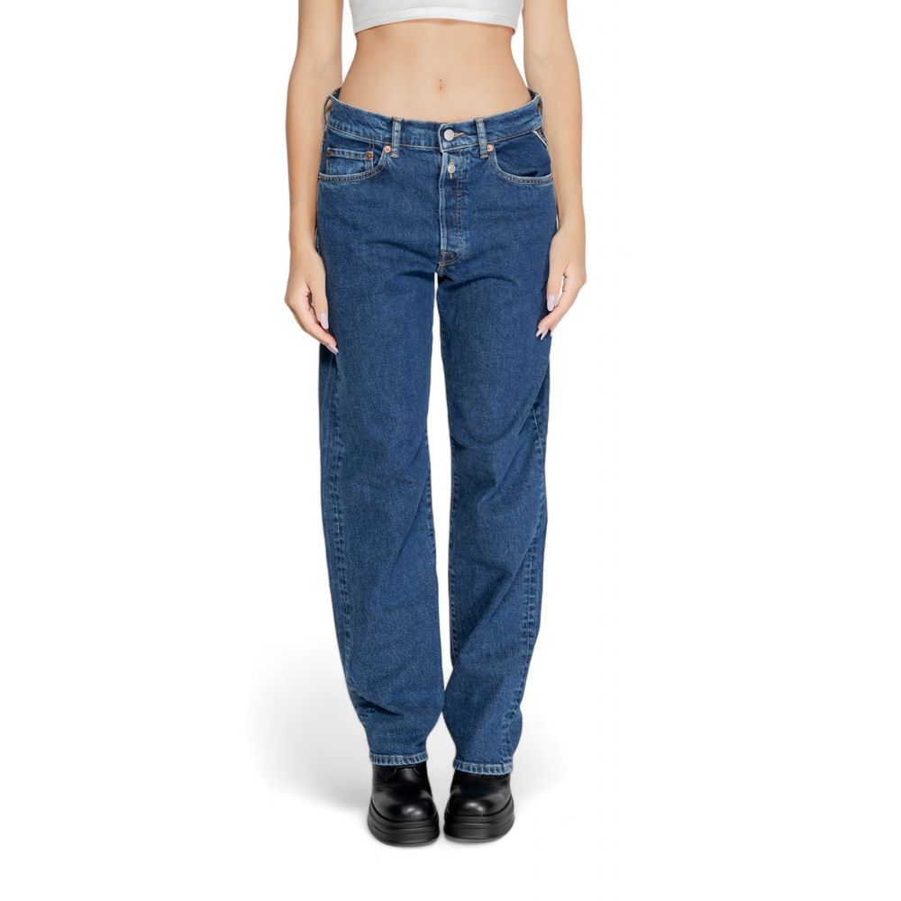 Replay Blue Cotton Mom Jean LUNESCAPE